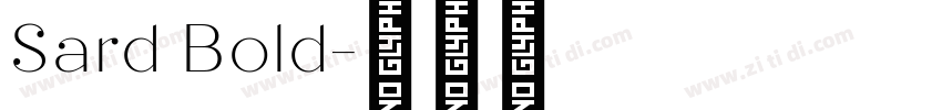 Sard Bold字体转换